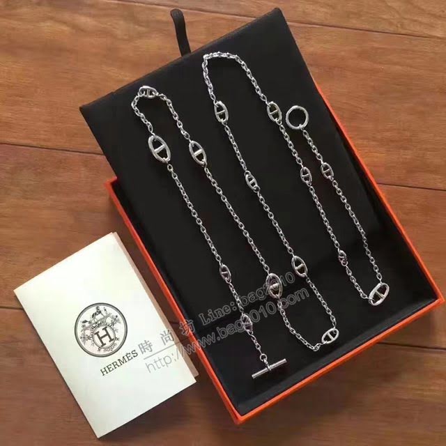 Hermes首飾品 愛馬仕豬鼻子Farandole項鏈毛衣鏈 Hermes手鏈腳鏈腰鏈包鏈  zgh1580
